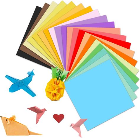 Origami Paper,Decoration Handcrafts Paper,20 Assorted Colours Card ...