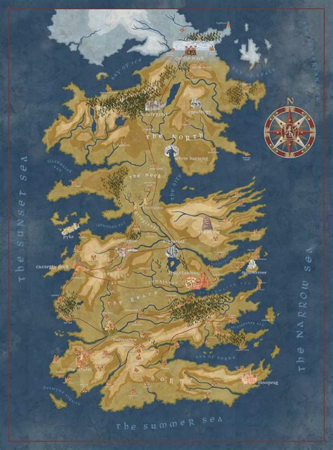 Game of Thrones Puzzles - The Seven Kingdoms of Westeros