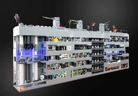 Super Detailed and Huge LEGO Diorama of The STAR WARS Death Star Trench ...