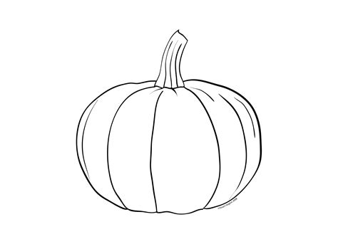 pumpkin outline printable pumpkin outline halloween coloring sheets ...