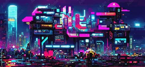 Cyberpunk city street. Sci-fi wallpaper. Futuristic city scene in a ...