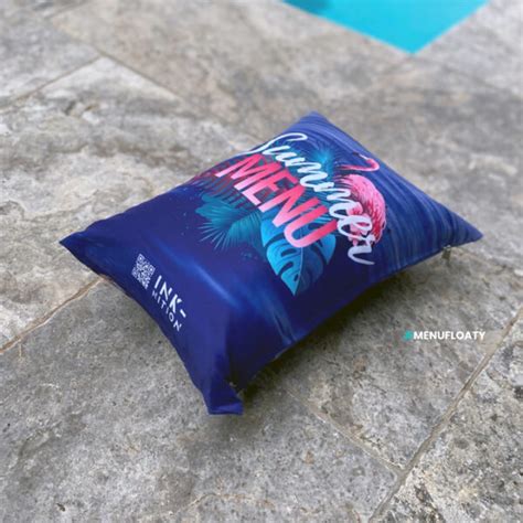 100% Waterproof Pillow Menus | Quality Floating Pool Menu