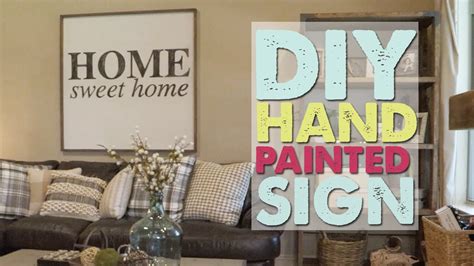 DIY Hand Painted Sign | Shanty2Chic - YouTube