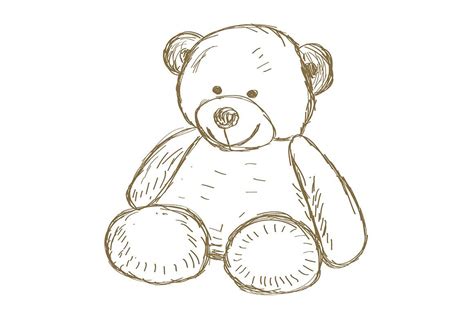 Teddy bear drawing - apogram