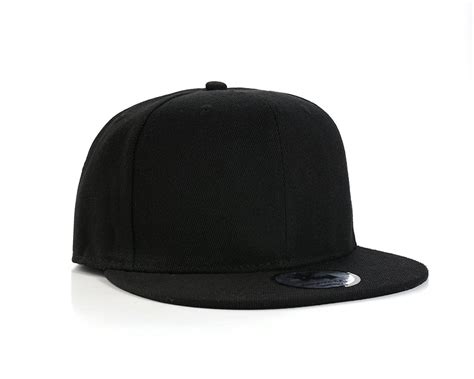 New Plain Black Flat Peak SnapBack Baseball Cap: Amazon.co.uk: Clothing ...