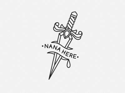 Logo NANA HERE by EtherMary on Dribbble