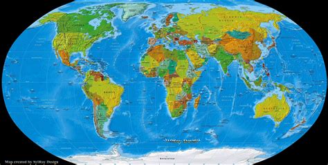 Cartes du Monde | Wall Maps, World Map Poster, World Map With Cities