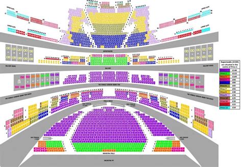 the seating map for an arena with rows of seats in different colors and ...