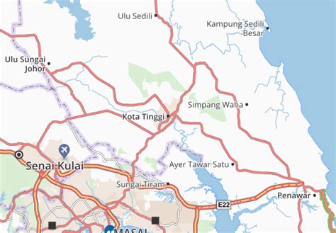 MICHELIN Kota Tinggi map - ViaMichelin