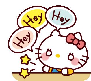 Hello Kitty Hi Sticker - Hello Kitty Hi Hello - Discover & Share GIFs