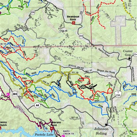 Black Hills Trail System Map