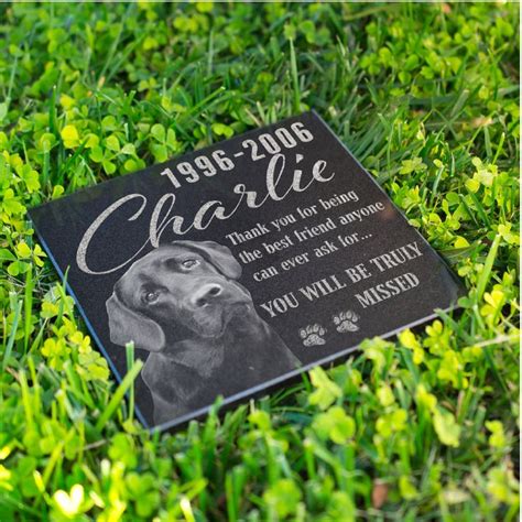 Dog Memorial Stone Personalized Pet Memorial Stone Engraved - Etsy ...