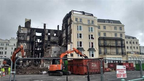 Royal Albion Hotel fire: Owners will be charged for demolition work ...