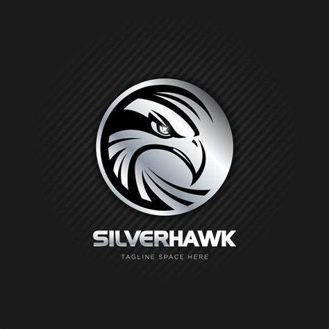 Silver Eagle Logo 602725 Vector Art at Vecteezy