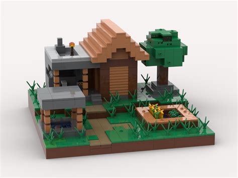 LEGO MOC Minecraft Village Diorama by swissvoice | Rebrickable - Build ...