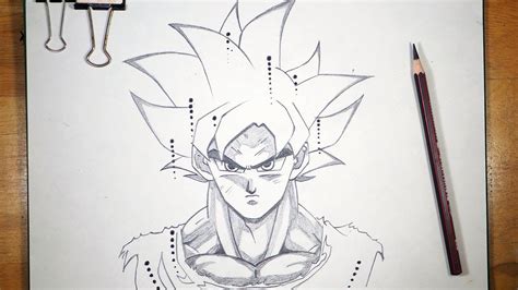 How To Draw Goku Ultra Instinct | Dragon Ball Super - Easy Step By Step ...