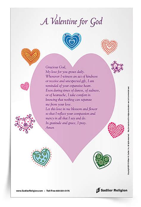 Reproducible Prayer Cards: A Valentine for God