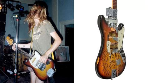 Kurt Cobain-signed 1973 Fender Mustang – which he smashed onstage in ...