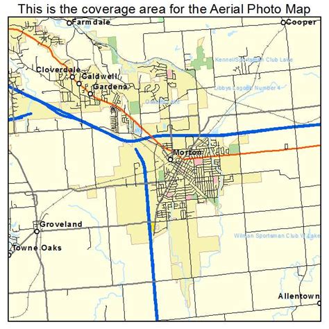 Aerial Photography Map of Morton, IL Illinois