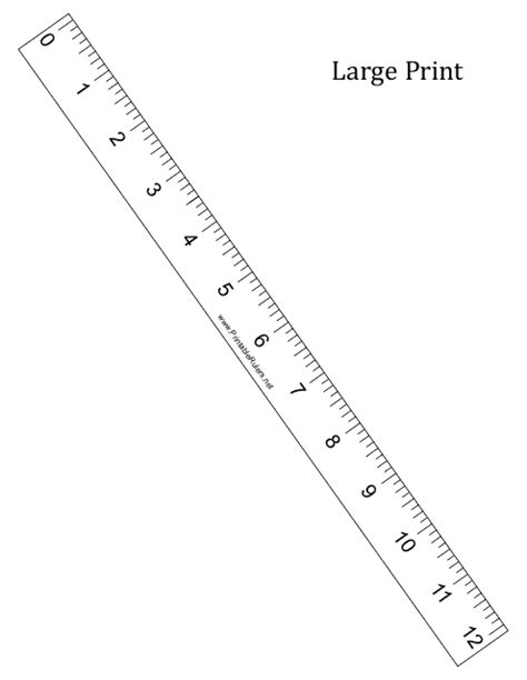 12 In Ruler Printable