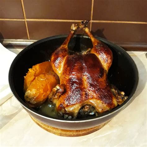 Roasted Chicken Fried in a Wok Stock Photo - Image of plate, eating ...