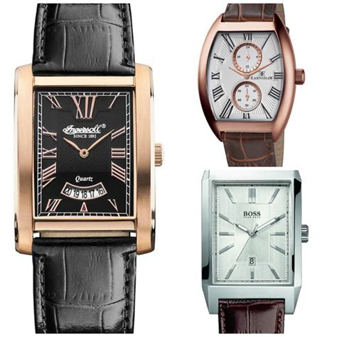 7 Most Popular Rectangular Dress Watches For Men Under £200 - The Watch ...