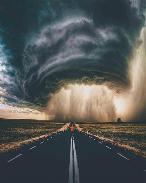 Supercell Thunderstorm at Sunset - Stunning Nature Photography