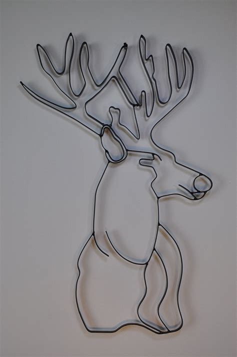 Deer Head Metal Wall Décor and Sculpture - Etsy