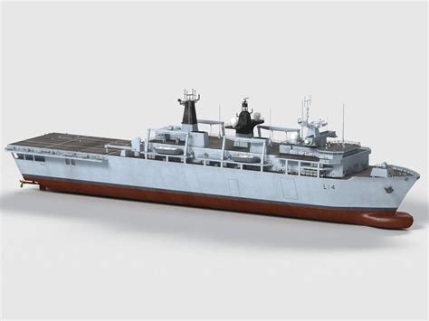 HMS Albion L14 - 3D Model by Mermodels