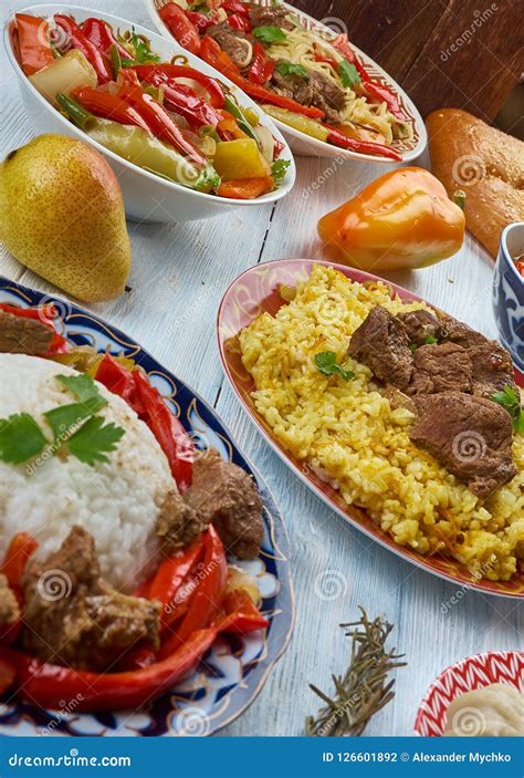 Uyghur cuisine stock photo. Image of laghman, xinjiang - 126601892