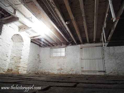 Basement in the Waln family home, built in 1774. Located at historic ...