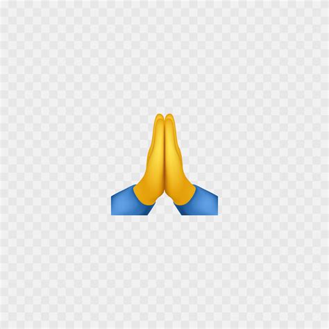 Prayer hands emoji. Folded hands. Isolated on white. Vector 20257879 ...