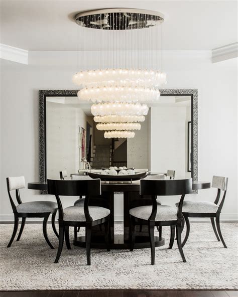 CRYSTAL SHELL | Custom Blown Glass Dining Room Chandelier | Modern ...