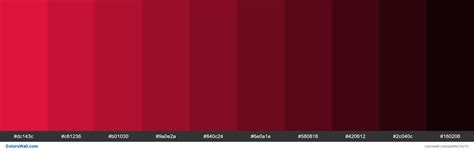 Shades of Crimson #DC143C hex color | Cuaderno de dibujos de bocetos ...