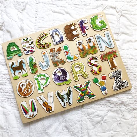 Melissa + Doug Alphabet Art Puzzle