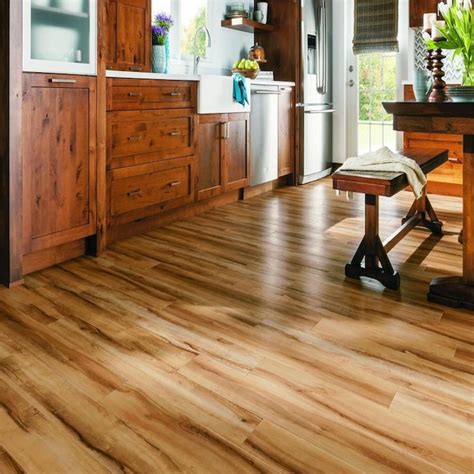 Armstrong Flooring Luxe w/Rigid Core Natural 6-in x 48-in Waterproof ...