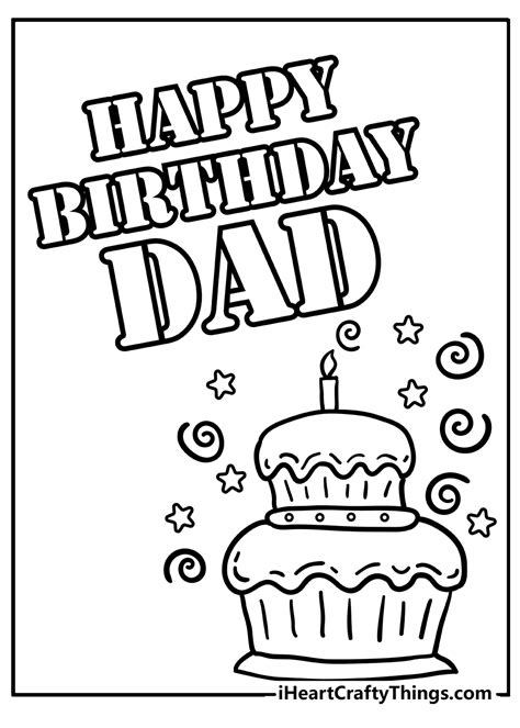 Happy Birthday Dad Printable Cards