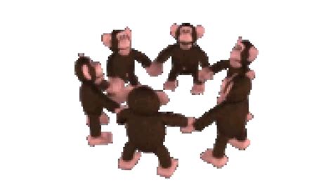 happy monkey circle Blank Template - Imgflip