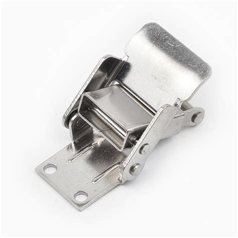 Spring Stainless Steel Hasp Lockable Draw Latch 60x29mm