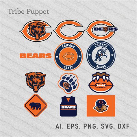 Chicago Bears Logo Vector set - MasterBundles