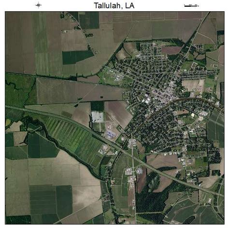 Aerial Photography Map of Tallulah, LA Louisiana