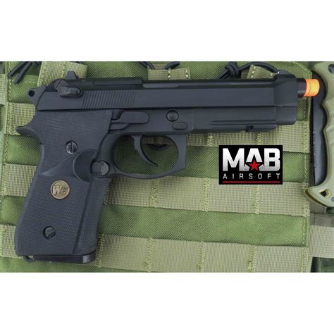 Pistola Airsoft WE M9A1 USMC GBB Full Metal Preta - Calibre 6 mm ...