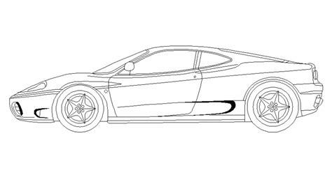 Autocad 2d Car Drawings