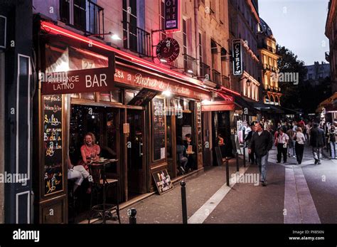 Paris, nightlife in the Latin quarter, France Stock Photo - Alamy