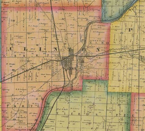 Shelby County Ohio 1865 Old Wall Map Reprint With Homeowner | Etsy