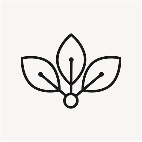 Beauty spa logo element, black | Premium PSD - rawpixel