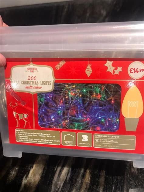 Aldi 200 coloured Christmas lights unused in B91 Solihull for £5.00 for ...