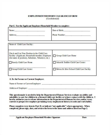 Employee Exit Clearance Form Template