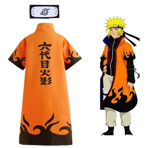 QZBON Naruto Costumes 6th Hokage Cloak cosplay+Headband - Walmart.com