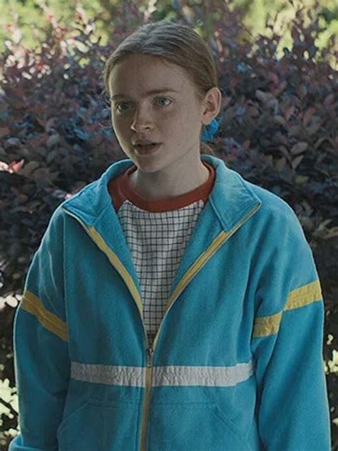 Max Mayfield Blue Fleece Jacket Stranger Things Season 4